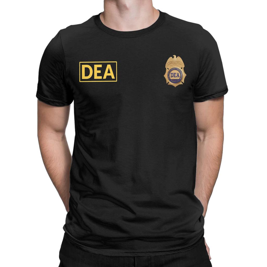 Vintage DEA Special Agent US TShirts Men Women Crew Neck Pure Cotton T Shirts  Short Sleeve Tees Adult Tops