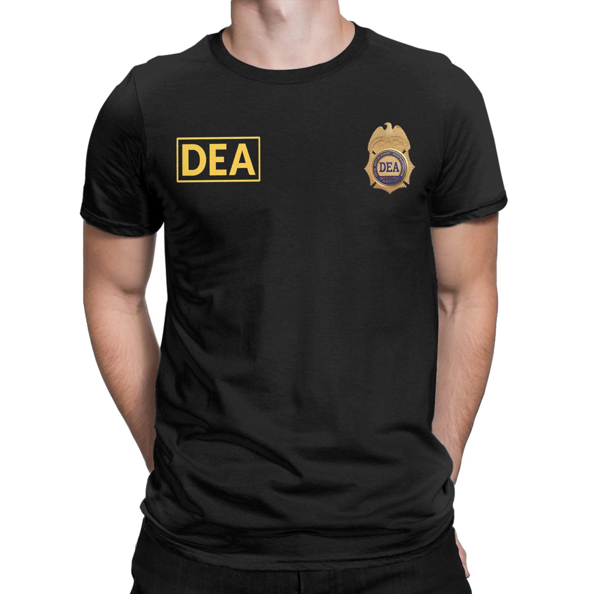 

Men Women TShirt USA DEA Federal Interdiction Agency Unique 100 Cotton Tees Short Sleeve T Shirt Round Neck Clothes Original S