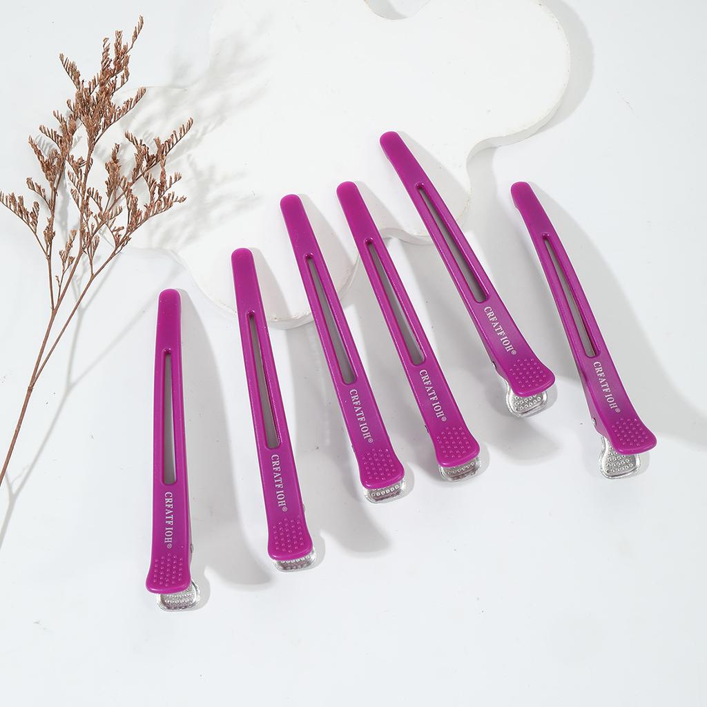 6 Pieces/set of Non Bent Hair Clips Hair Clippers Crocodile Hair Clips Hair Salon Styling Tools Hair Accessories
