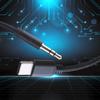 Replacement USB Type C To 3.5mm Headphones Stereo Cord with Builts In Microphone and Volume Control Headphones Cord