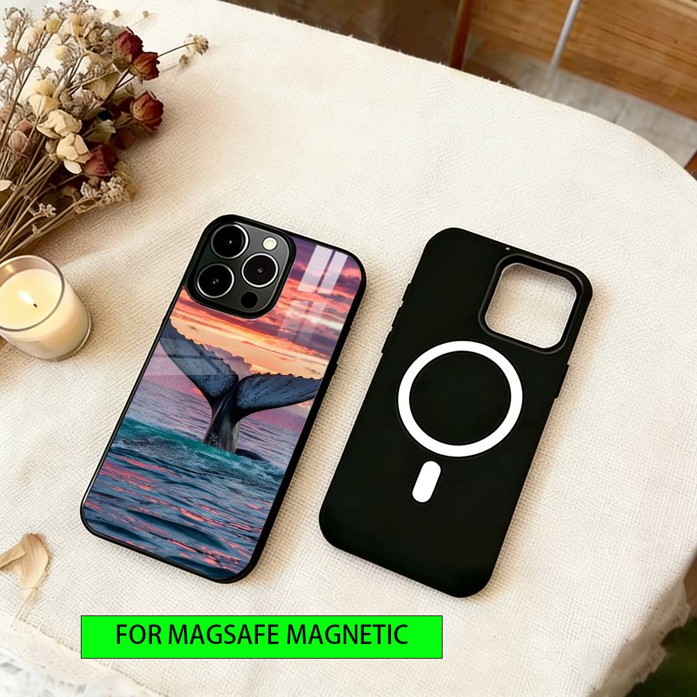 Sea animals  Phone Case For iPhone17,16,15,14,13,12,11 Plus,Pro Magnetic For Magsafe Wireless Charging