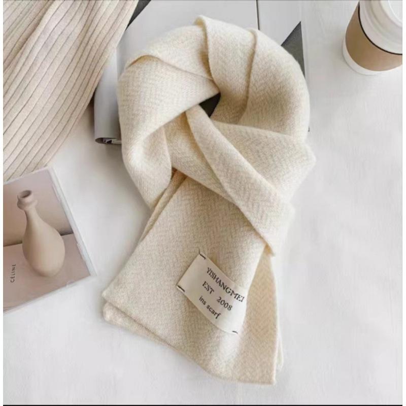 Herringbone scarf women's winter Korean version cute fashion versatile Japanese autumn new knitted wool circumference