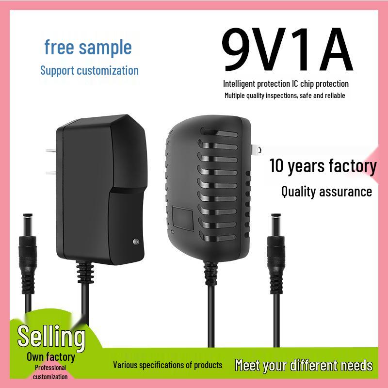 9V1A Netzteil für Stehleuchte, Monitor, Aquarienbeleuchtung, Nagellampe, Heizdecke oder Switch, 9W
