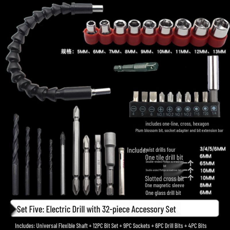 Universelle flexible Schaftverlängerung für Bohrmaschine & Schraubendreher - Multifunktional, Flexible Verbindungsstange & Bit.