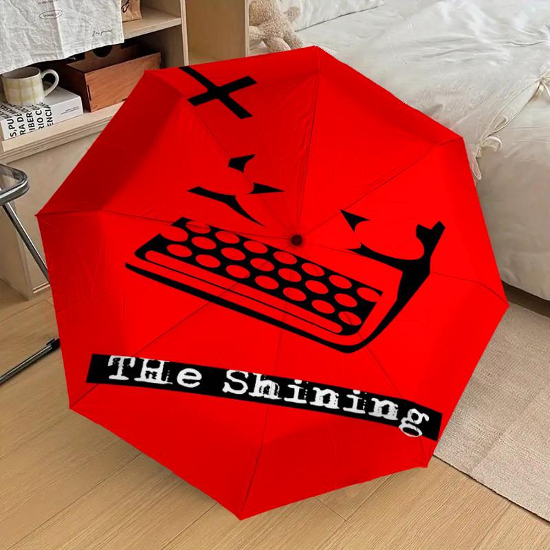 1PC The Shining Umbrella-8-Rib Reinforced, Automatic Open, Lightweight & Durable, Cute Fashion Accessory for Outdoor, D2650