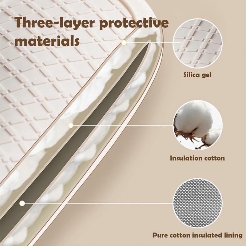 Thickened Anti-Scald Silicone Heat Resistant Hand Cover Anti-Slip Heat Insulation Oven Mitts Portable Protect Gloves For Kitchen