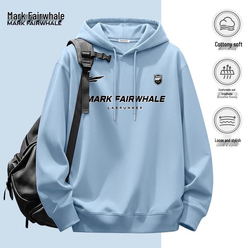MARK FAIRWHALE Men's Oversized Hooded Sweatshirt