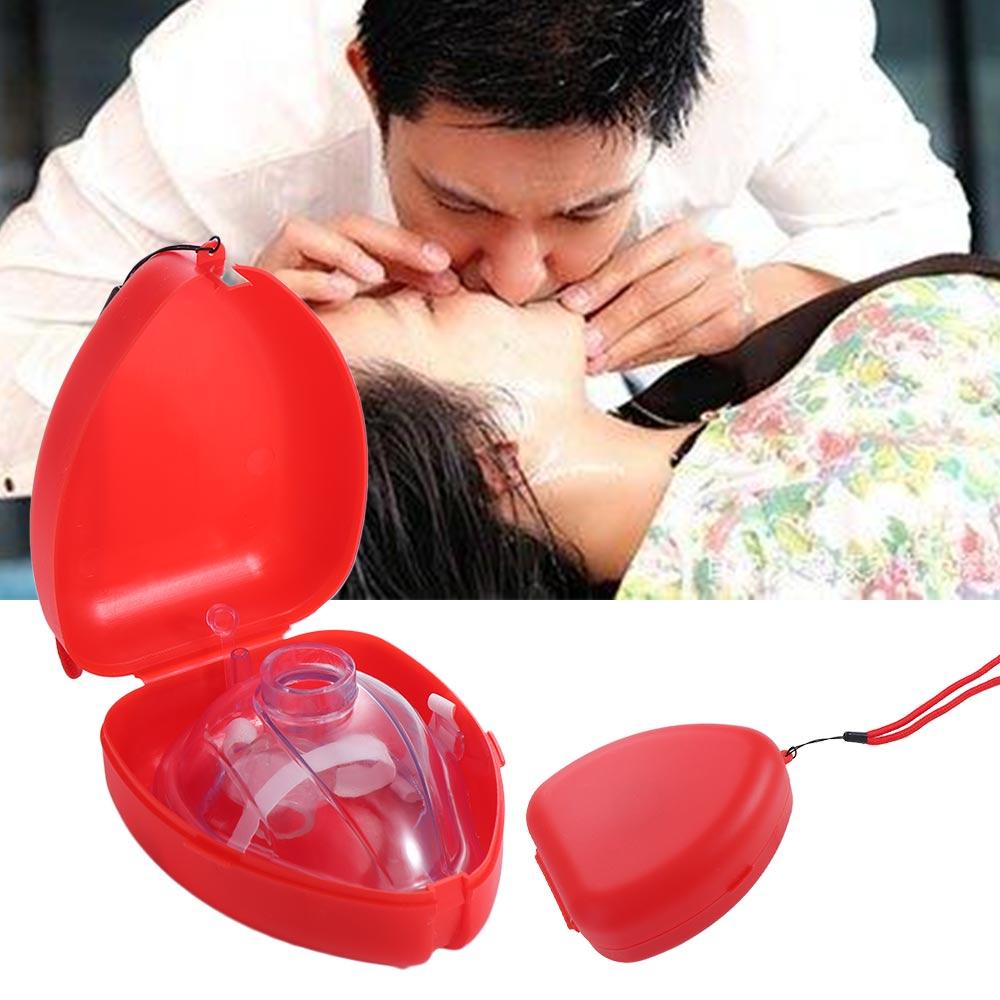 Reuseable Artificial Respiration Mask One-way Valve Tools Cpr Rescue CPR Breathing Mask Teaching