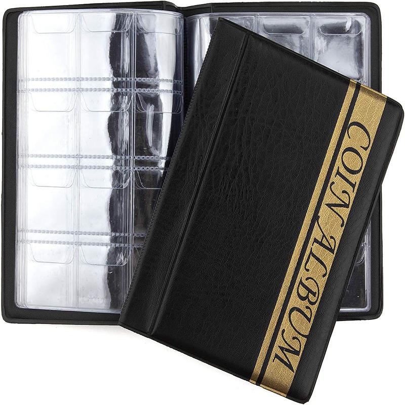 120 Pockets Coins Album Collection Book Commemorative Penny Coin Storage Album Book Collecting Coin Holders For Collector Gift