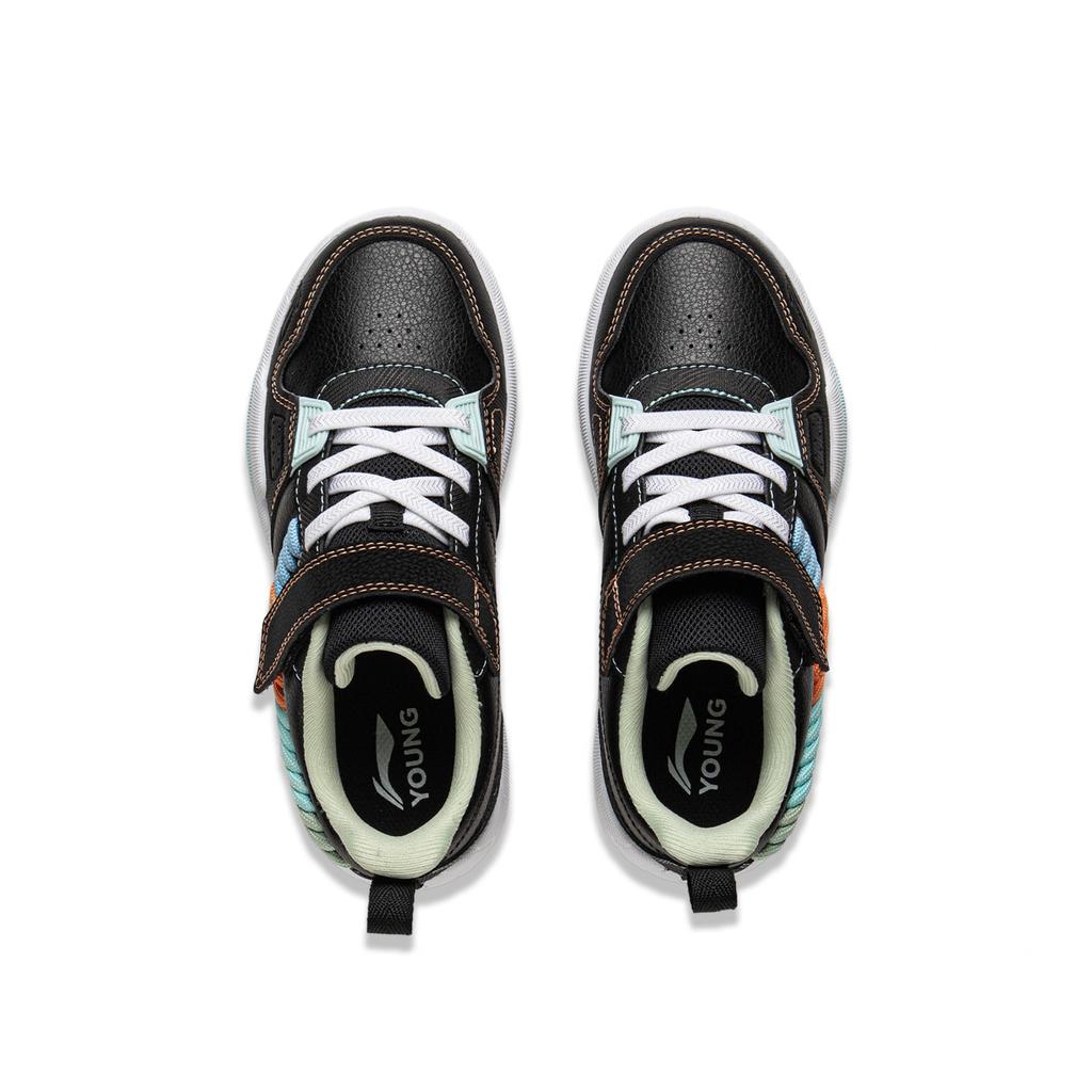 Li Ning Kids Sports Lifestyle Series Comfortable Fashion Shock Absorption Rebound Low-Top Casual Shoes Kids Casual Shoes YKNV052-3