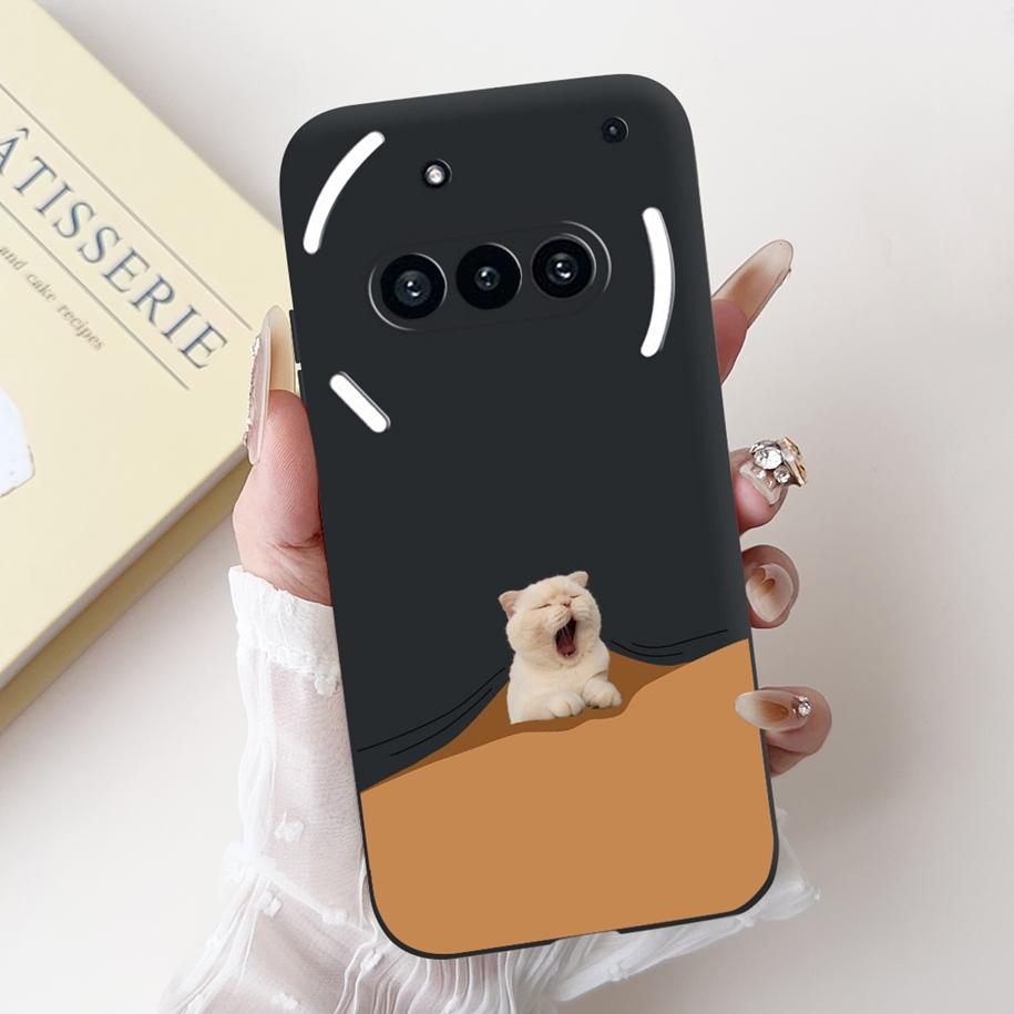 Para Funda Nothing Phone 3A A059 Lindo Dibujo Animado Panda Astronauta Silicona Suave Negro Mate Cubierta Para Nothing Phone3a Pro A059P Fundas