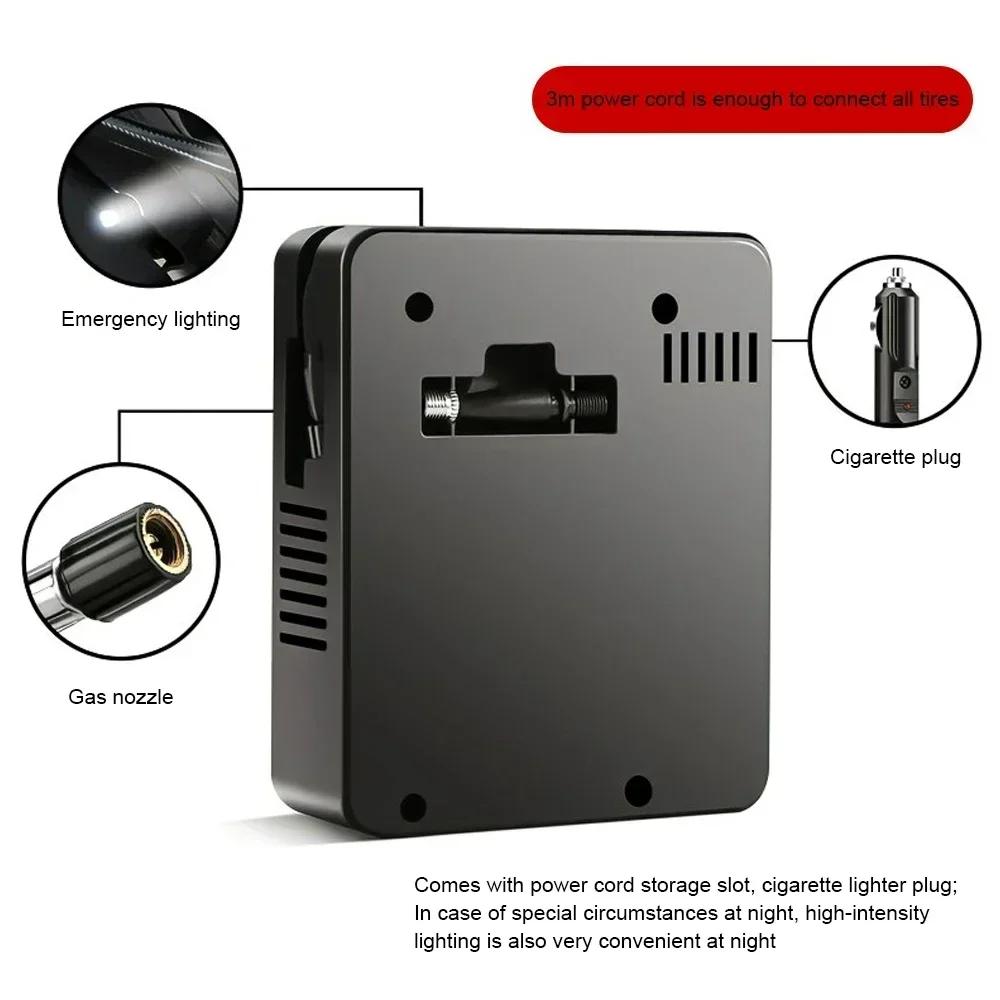 NEW Portable 96W Motorcycle Electric Air Pump Mini Tire Inflator 12V 100PSI 35L/Min Air Compressor For Car Motorcycles Ball