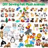 Sewing Kit for Kids Cute Animal Sewing Craft Set Forest Creatures DIY Sewing Felt Plush Animals for Beginners Educational Sewing