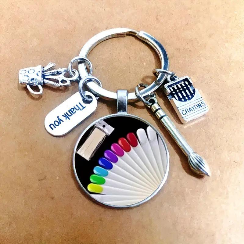 Portachiavi Palette dell'Artista e Pennello – Regalo Perfetto per gli Amanti dell'Arte
