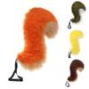 Queue de Squirel Fausse Fourrure Queue d'Animal Accessoire de Costume Écureuil pour Fête d'Halloween Déguisement Cosplay Immense Queue Poilue