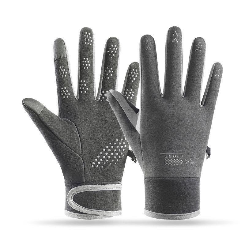 Adult Windproof Winter Cycling Gloves – Thick Velvet for Cold and Frost Protection