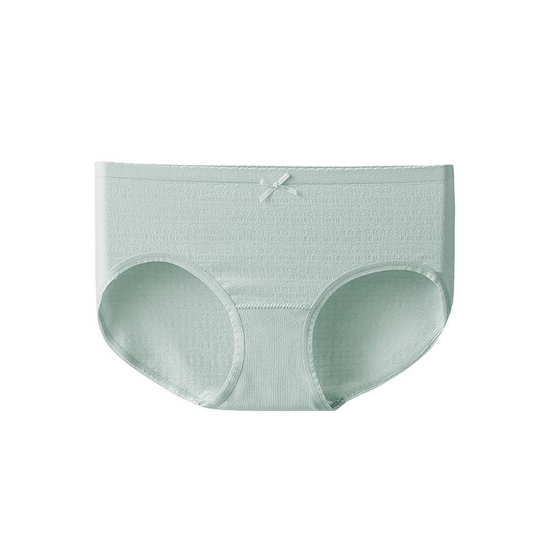 Women's Mid-Rise Seamless Cotton Briefs - Comfortable, Breathable, Antibacterial, No Wedgie Fit