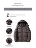 NASA Collaboration 2025 Men's Winter Cotton Jacket with Hood - Korean Style, Warm and Trendy Thicken Outerwear