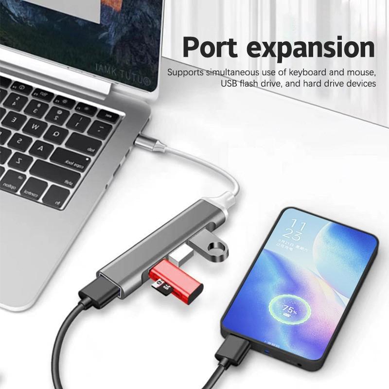 4Port Usb 3.0 Hub Usb Hub High Speed Type C Splitter 5Gbps For Pc Computer Accessories Multiport Hub 4 Usb 3.0 2.0 Ports