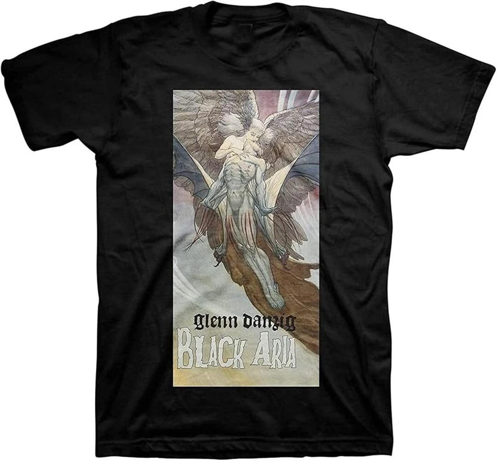 Гленн Данциг Черная Ария 1 Футболка Классическая Мужская Черная Унисекс Унисекс Футболка XXXXL