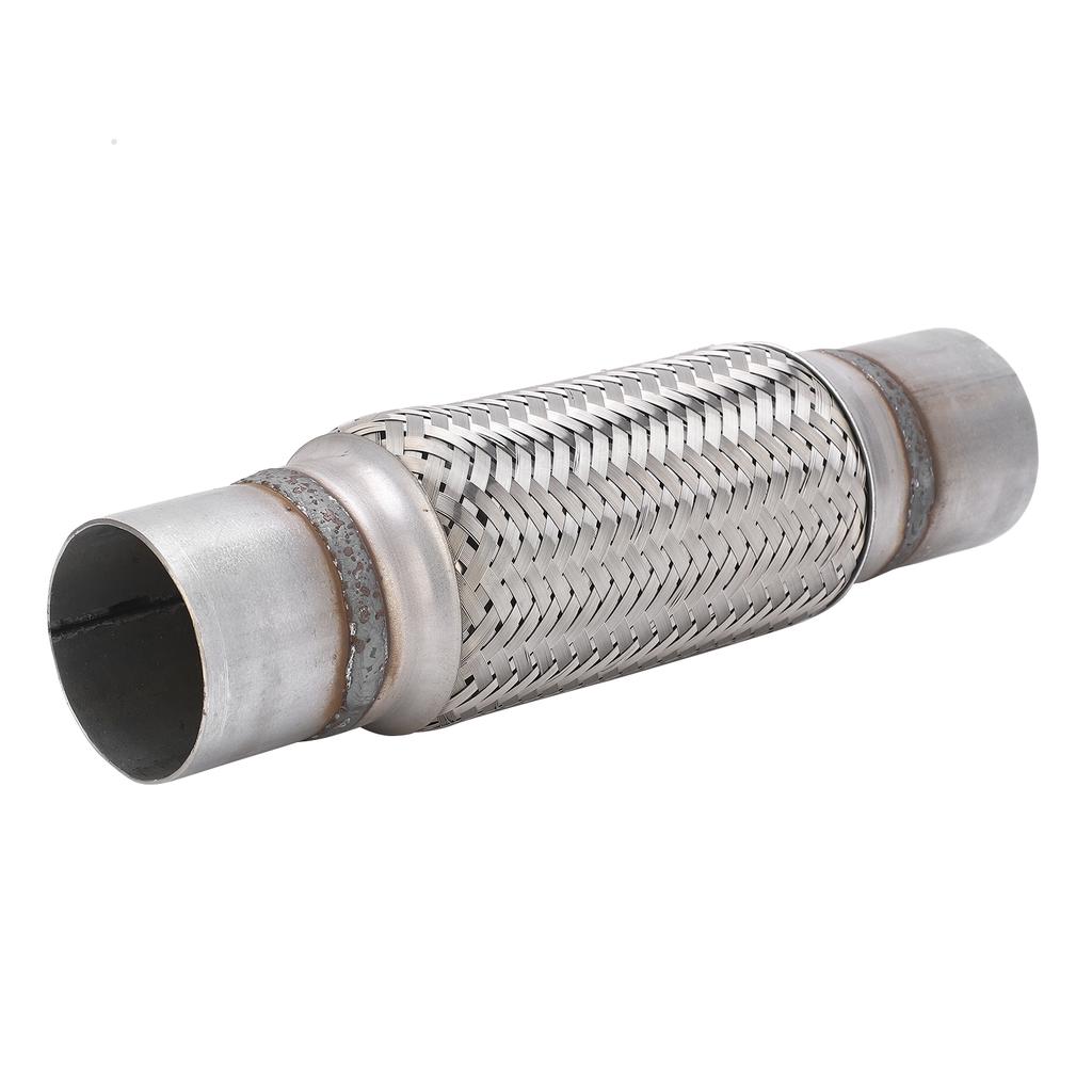 2.5x12in Car Exhaust Flexi Pipe Stainless Steel Particle Filter Repair Replacement
