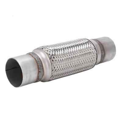 2.5x12in Car Exhaust Flexi Pipe Stainless Steel Particle Filter Repair Replacement