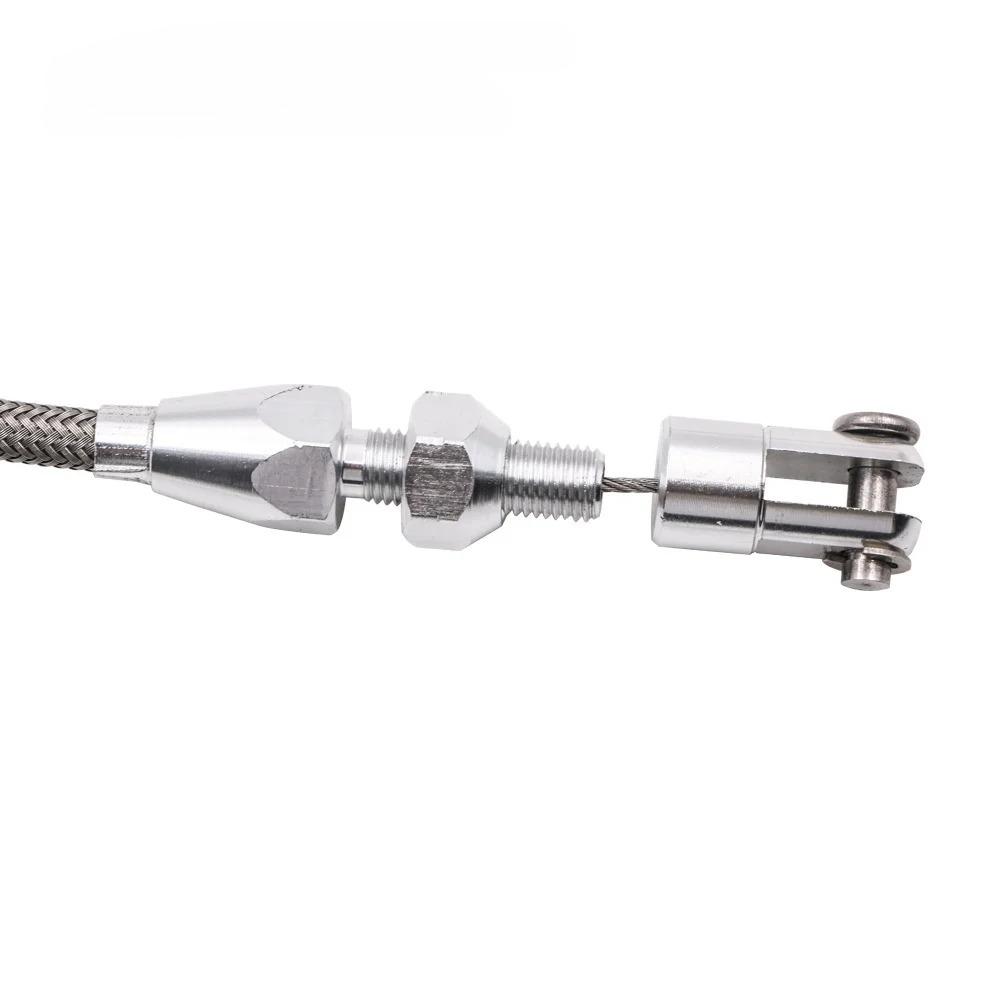 36 Inch Throttle Gas Cable Kit Stainless Steel Braided For 97-07 Chevrolet/Chevy LS1 Engine 4.8L 5.3L 5.7L 6.0L