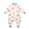 Toddler Warm Fleece Sleeping Bag 1-3 Years Old 5-10C Winter Wear Cotton Bean Walkable Sleep Sack With Anti-Kick Design