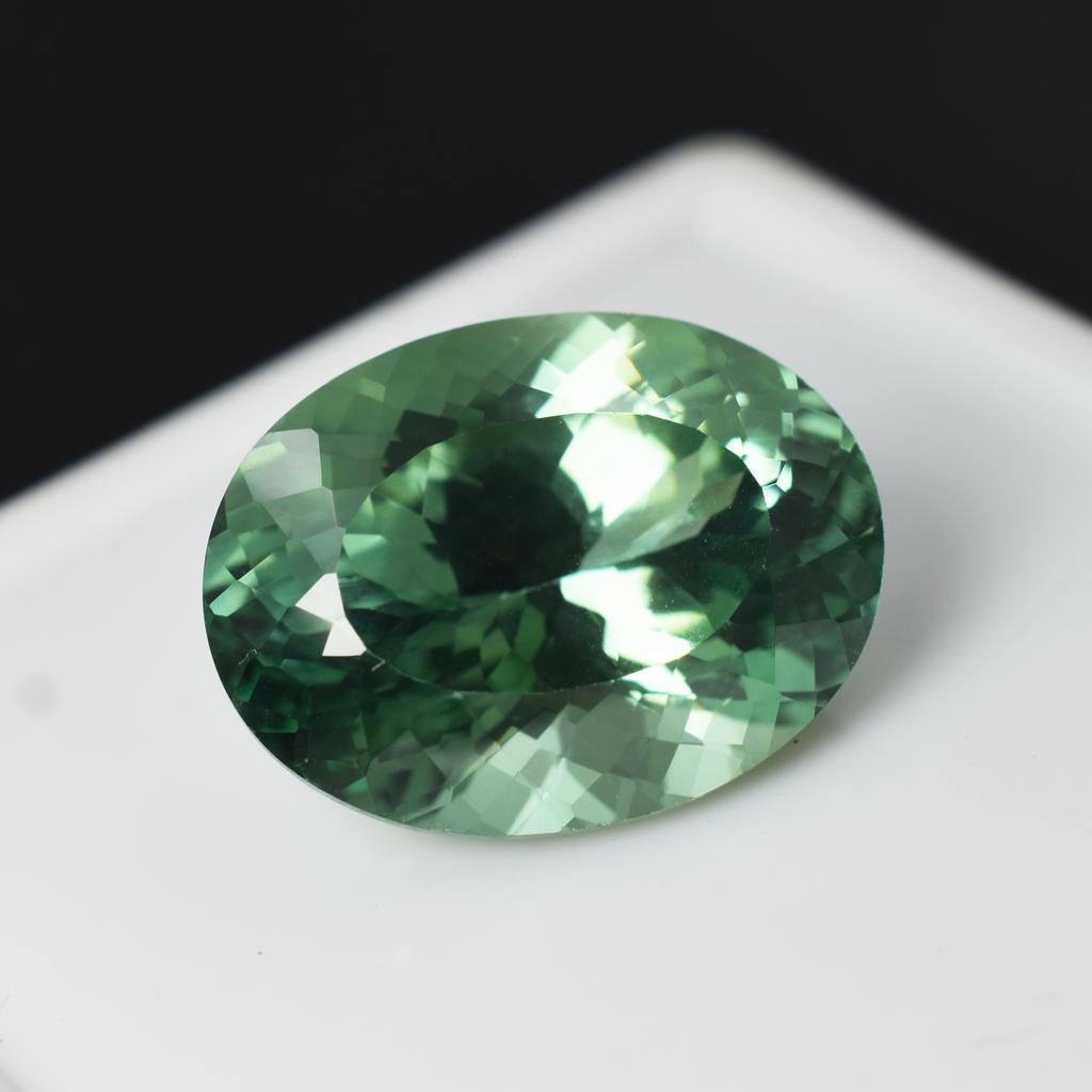 Bluish Green CERTIFIED 7 Carat Natural Loose Gemstone Teal Sapphire Oval Cut A-4285