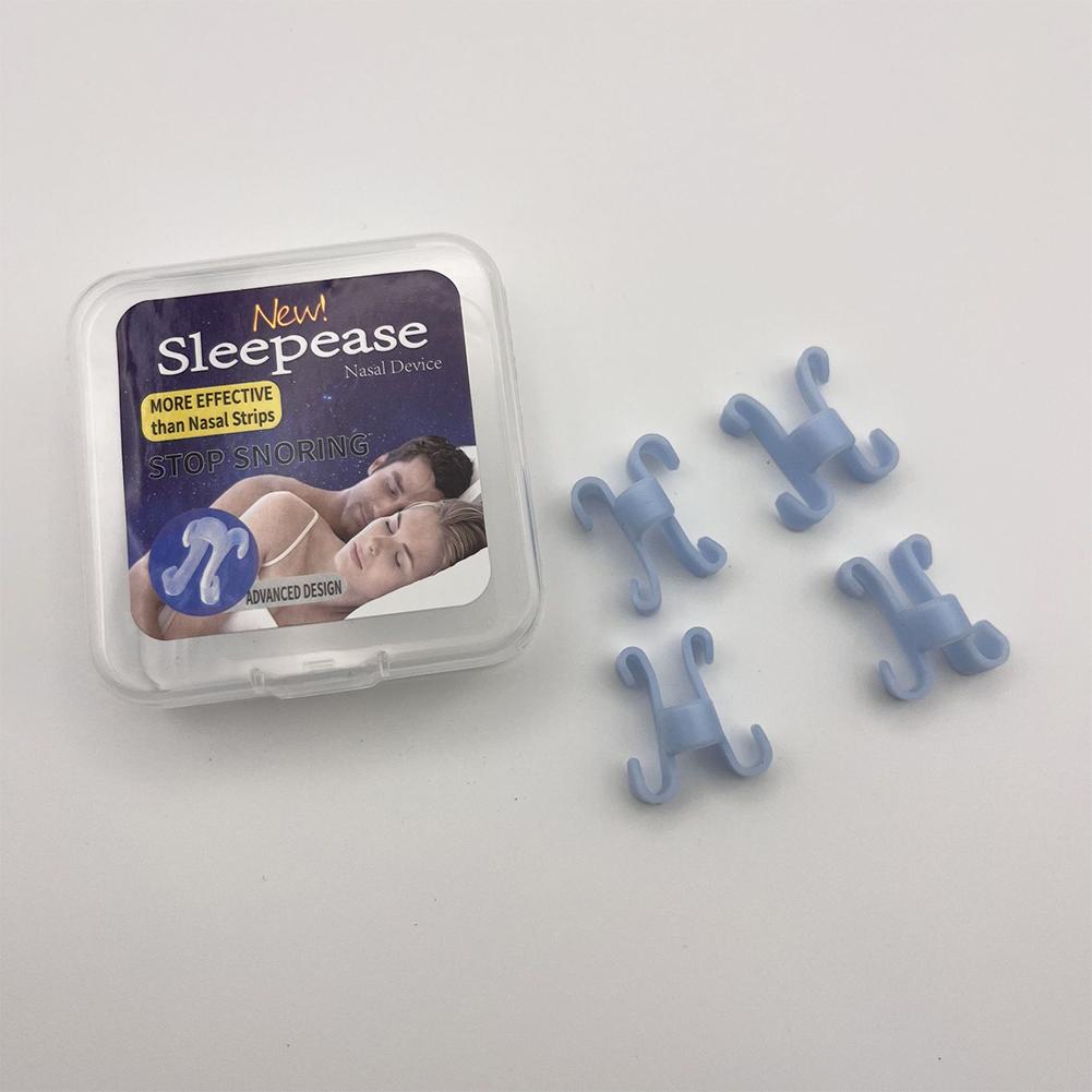 Lot de 4 dilatateurs nasaux anti-ronflement en silicone pour homme et femme, pince-nez pour faciliter la respiration et améliorer le sommeil, rhinite, beauté et santé