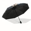 Elegant Lotus Flower Mandala Wall Art DecorUmbrellaPortable 3-Fold Compact Umbrella for Men & Women Gift