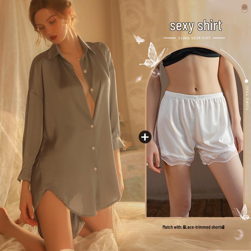 Xianyi Women's Sexy Boyfriend Style Summer Pajamas: Thin, High-End, Plus Size, Wearable Outside.