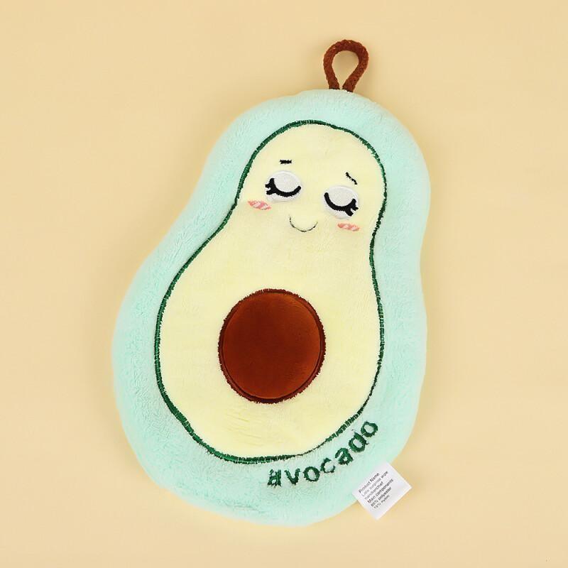 New Cute Cartoon Fruit Hand Towel Hanging Style Kitchen Hand Towel Quick Drying Cloth Thickened Towel Handkerchief