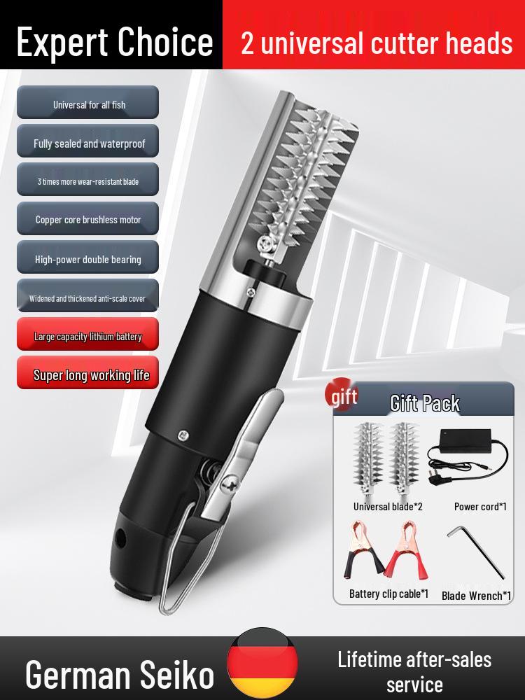 Automatisk Fiskfjällare och Skrapa i Rostfritt Stål för Hem- och Kommersiellt Bruk