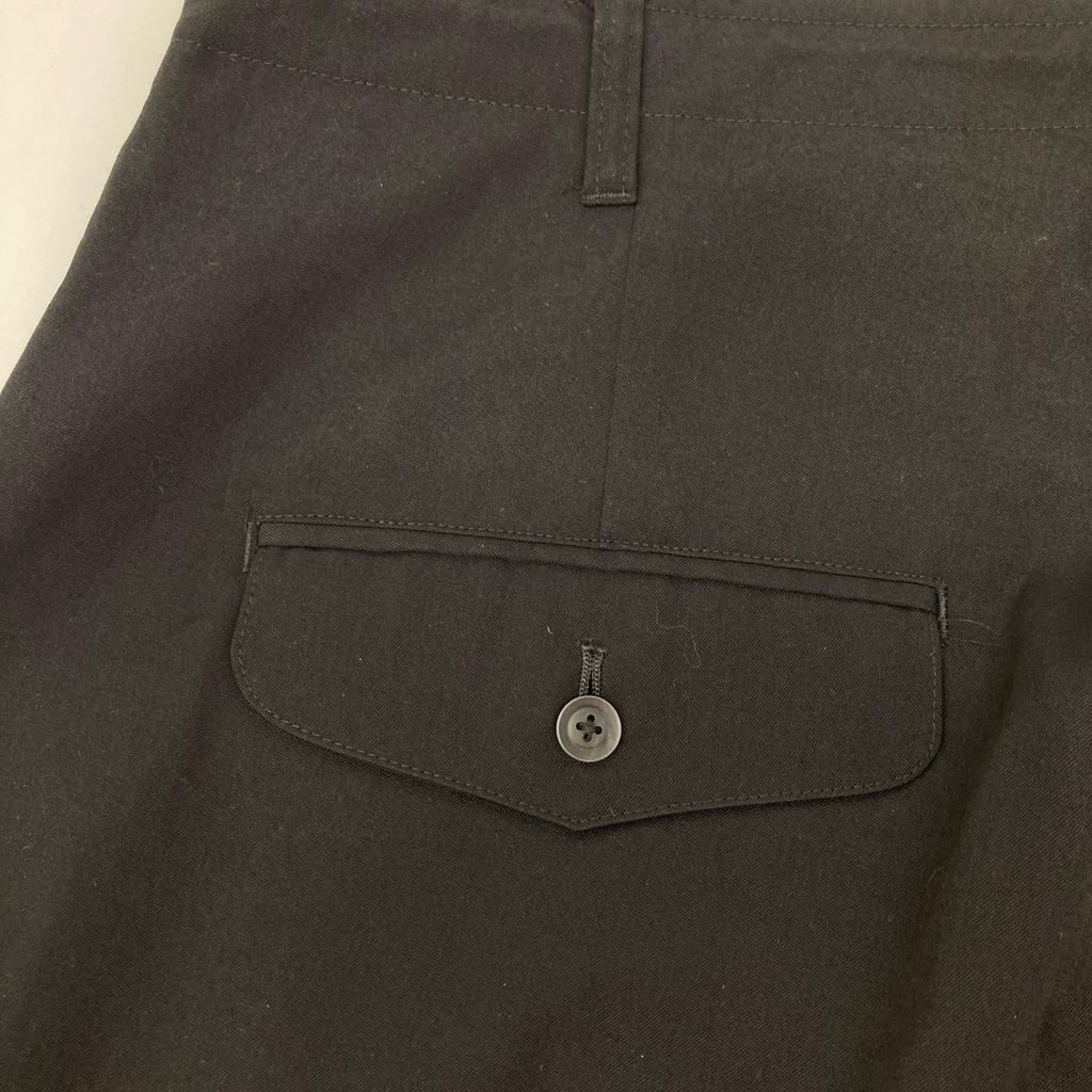 Yohji Yamamoto POUR HOMME 19AW Black Front Lace-Up Pants Bottoms 2 blackUsed