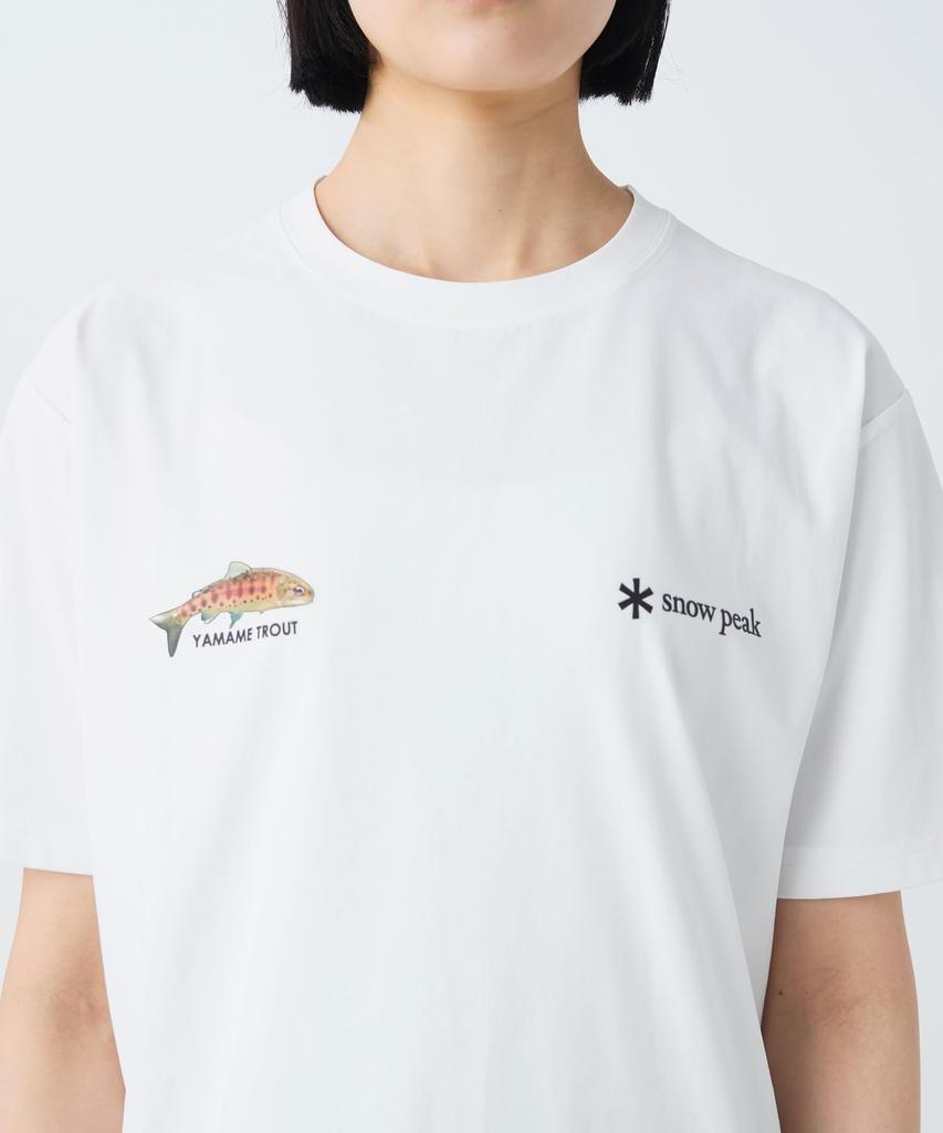 Northland Trout Dry Short Size M [Snow Peak] T-Shirt TS-26SU008 T-shirt, Sleeve, Men's/Women's, BLACK,