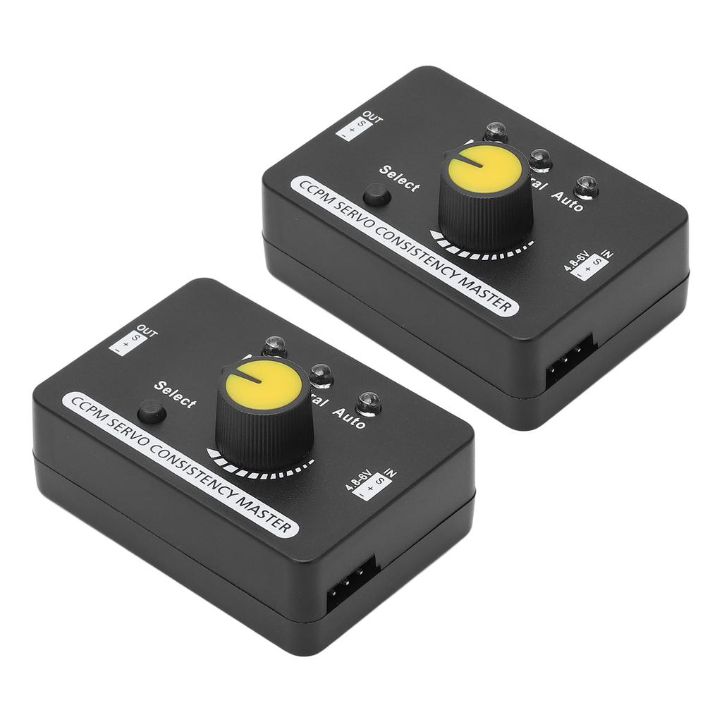 2PCS RC Servo Tester Manual Speed Regulation MCU Control Servo Consistency Master for Motor DC4.8‑6V