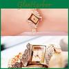 Fashion Women Quartz Watch Rhombus Rhinestone Analog Alloy Wristwatch Gift