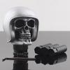 Universeller Helm Totenkopf Auto Schaltknauf Stick Auto Schaltgetriebe Schalthebel Kopfknauf Passend für Limousine Coupe SUV