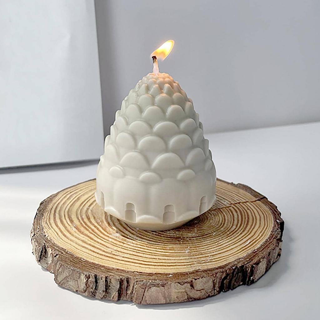 1 Stück Kiefernzapfen Silikon Kerzenform für DIY Aromakerzenherstellung Resin Seifenform Weihnachtsgeschenke Bastelbedarf Heimdeko
