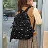 Sac à dos en velours côtelé avec nœud Sac à dos design en soie Grande capacité Sac à dos pour étudiants Sac d'école Sport