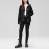 Yalu RS Women's Black Gold Hooded Goose Down Jacket YYQZ939