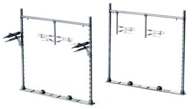 KATO N Gauge Double Track Wide Steel Pipe Beam Catenary Column Ash 12 Pieces 23-067-1 Railway Model Supplies