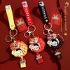 Adorable Dragon Year Mascot Keychain Cute Lion Dance Bag Charm Silicone Accessory
