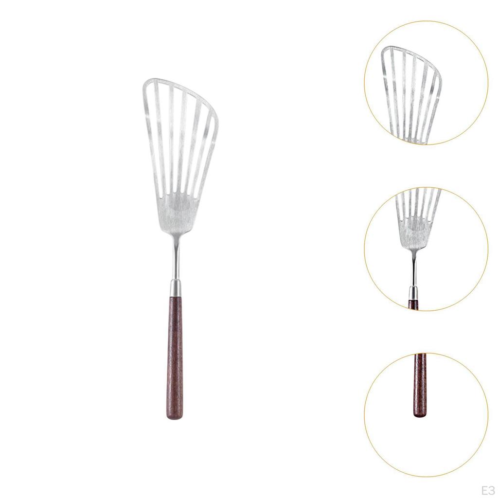 Cooking Utensils Spoon Convenient Heat Resistant with Wooden Handle Kitchen Gadgets Spatulas