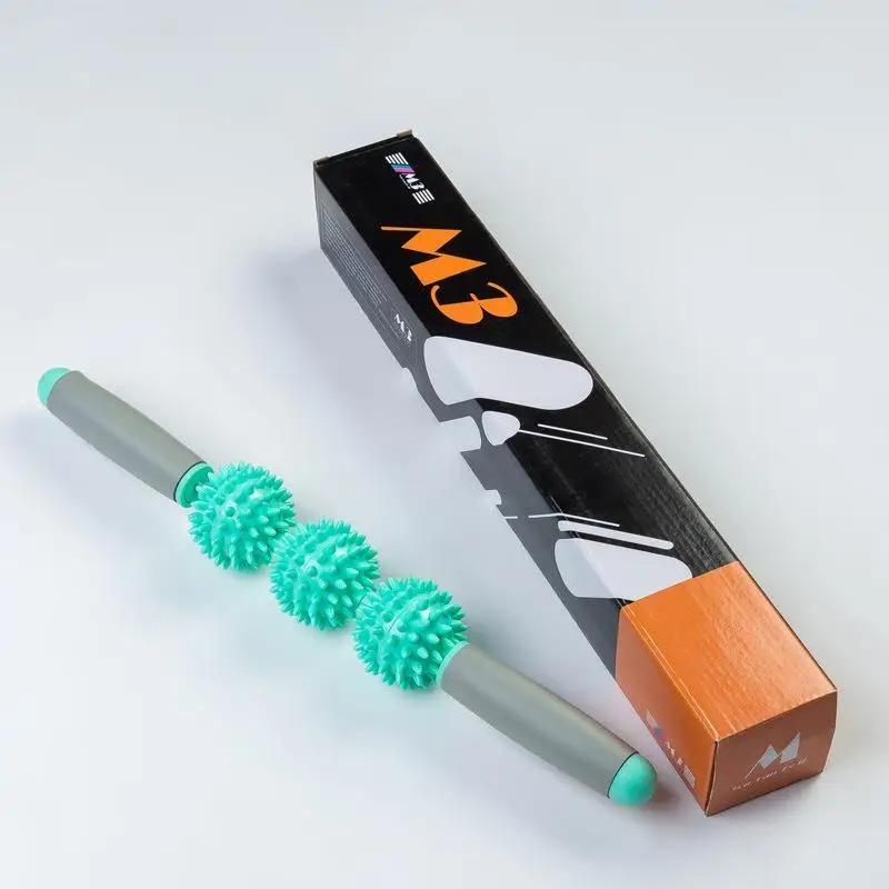 

М ячі для масажу спини Ролик для м язів Йога Колонка Інструмент для релаксації тіла Колюча спина Талія Рука Нога Палиця для масажу ніг Тренажерний зал S зелений