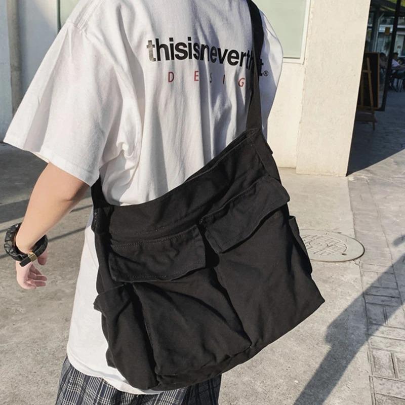 Women's Messenger Bag Vintage Handbag Canvas Shoulder Tote Bags Casual Crossbody Handbags