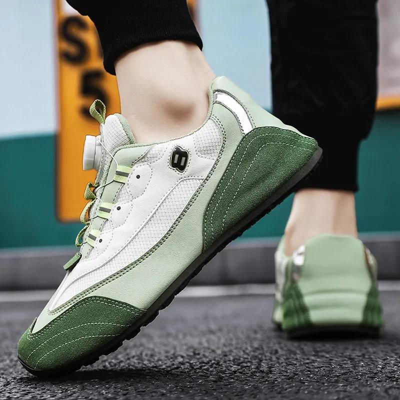 

Men s Sports Shoes 2024 New Height Increasing Couple Wear-resistant Rotating Buckle Sports Running Shoes Casual Men s Shoes 44 зелёный