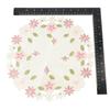 Delicate for Dining Table Lace Embroidery Craft Satin Fabric Coaster Placemat Doily Cup Pad