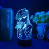 Led ışık Anime Komi iletişim kuramıyor çocuklar için yatak odası dekorasyon gece lambası çocuk doğum günü hediyesi odası dekor 3d lamba Manga